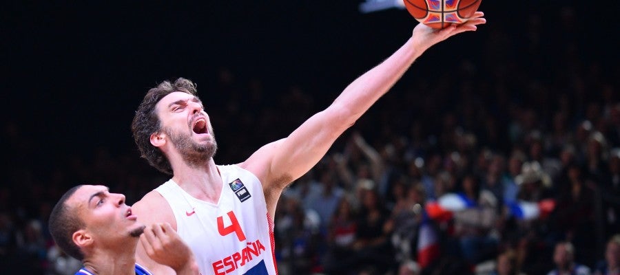 Pau Gasol y Gobert en el Eurobasket de 2015 Pau Gasol y Gobert en el Eurobasket de 2015