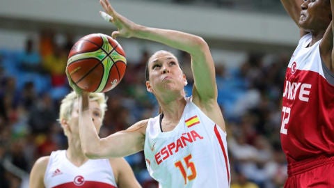 Anna Cruz durante el partido contra Turqu&iacute;a