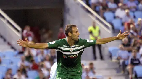 Víctor Díaz celebra su gol con el Leganés Víctor Díaz celebra su gol con el Leganés