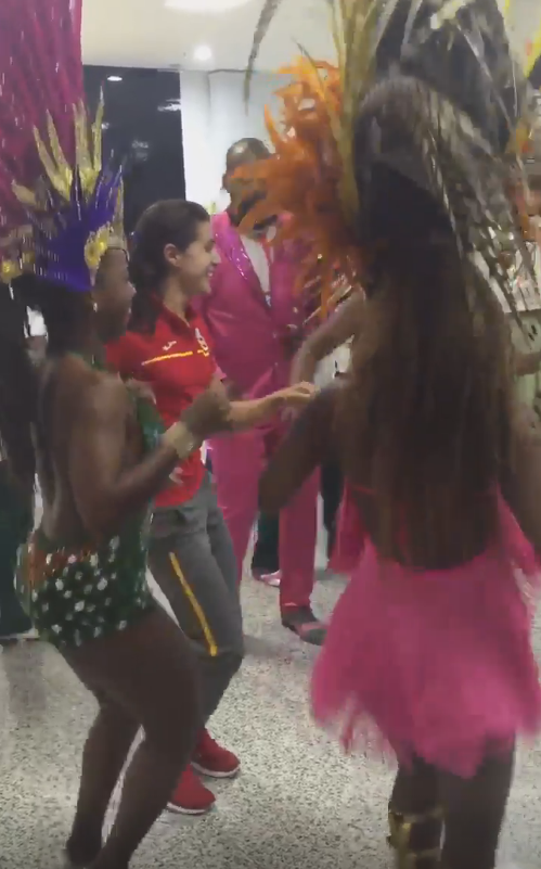 Carolina Marín despide Río 2016 a ritmo de samba Carolina Marín despide Río 2016 a ritmo de samba