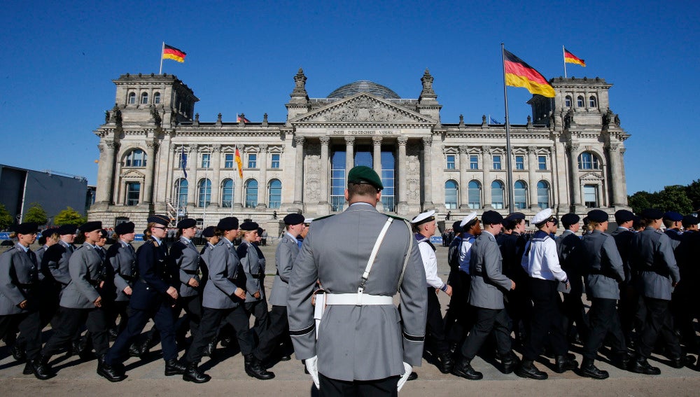 Los soldados de las fuerzas armadas alemanas en Bundeswehr, Berlín.