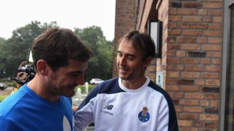 Casillas y Lopetegui