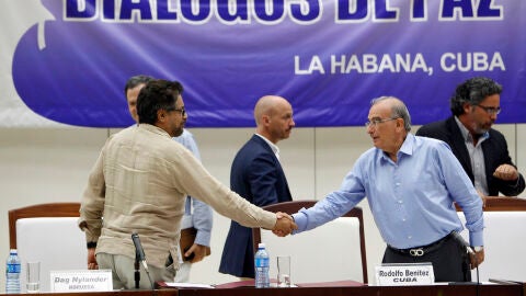 El comandante de las FARC y l&iacute;der del equipo negociador de paz, Luciano Mar&iacute;n