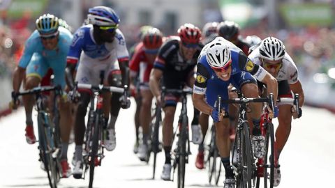 Final de la quinta etapa de la Vuelta a Espa&ntilde;a