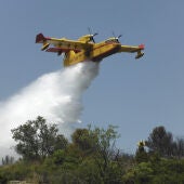 incendio que se declaró en la en la Reserva Natural de la Garganta de los Infiernos, en el Valle del Jerte