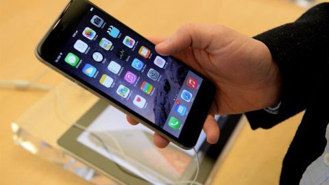 Vista de un tel&eacute;fono m&oacute;vil.