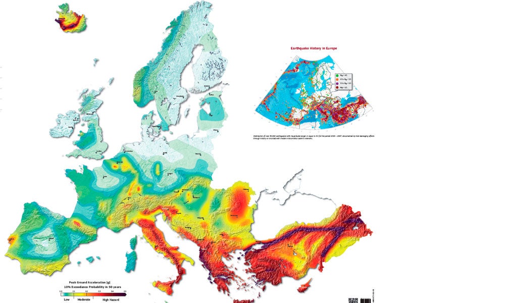 ¿Cuál es el riesgo sísmico en las diferentes áreas de Europa? ¿Cuál es el riesgo sísmico en las diferentes áreas de Europa?