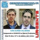 Iván Durán Valverde, pontevedrés desaparecido