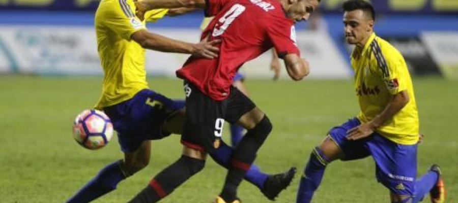El autor de gol del Mallorca, Óscar Díaz El autor de gol del Mallorca, Óscar Díaz