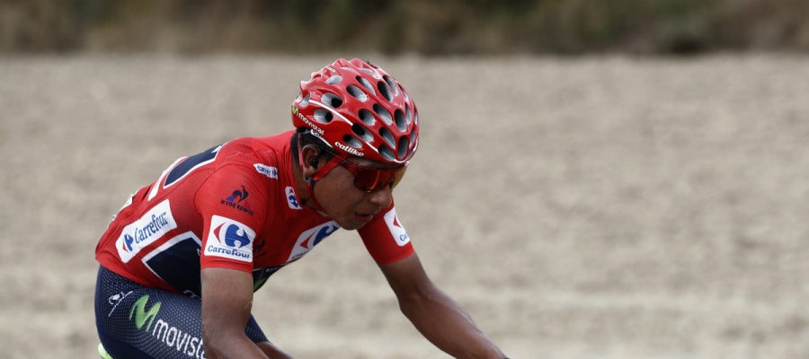 Nairo Quintana, de rojo en la Vuelta Nairo Quintana, de rojo en la Vuelta