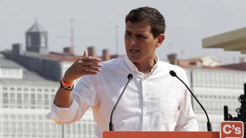 Albert Rivera, l&iacute;der de ciudadanos, en Galicia.