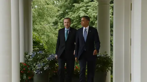 Obama junto a Erdogan Obama junto a Erdogan