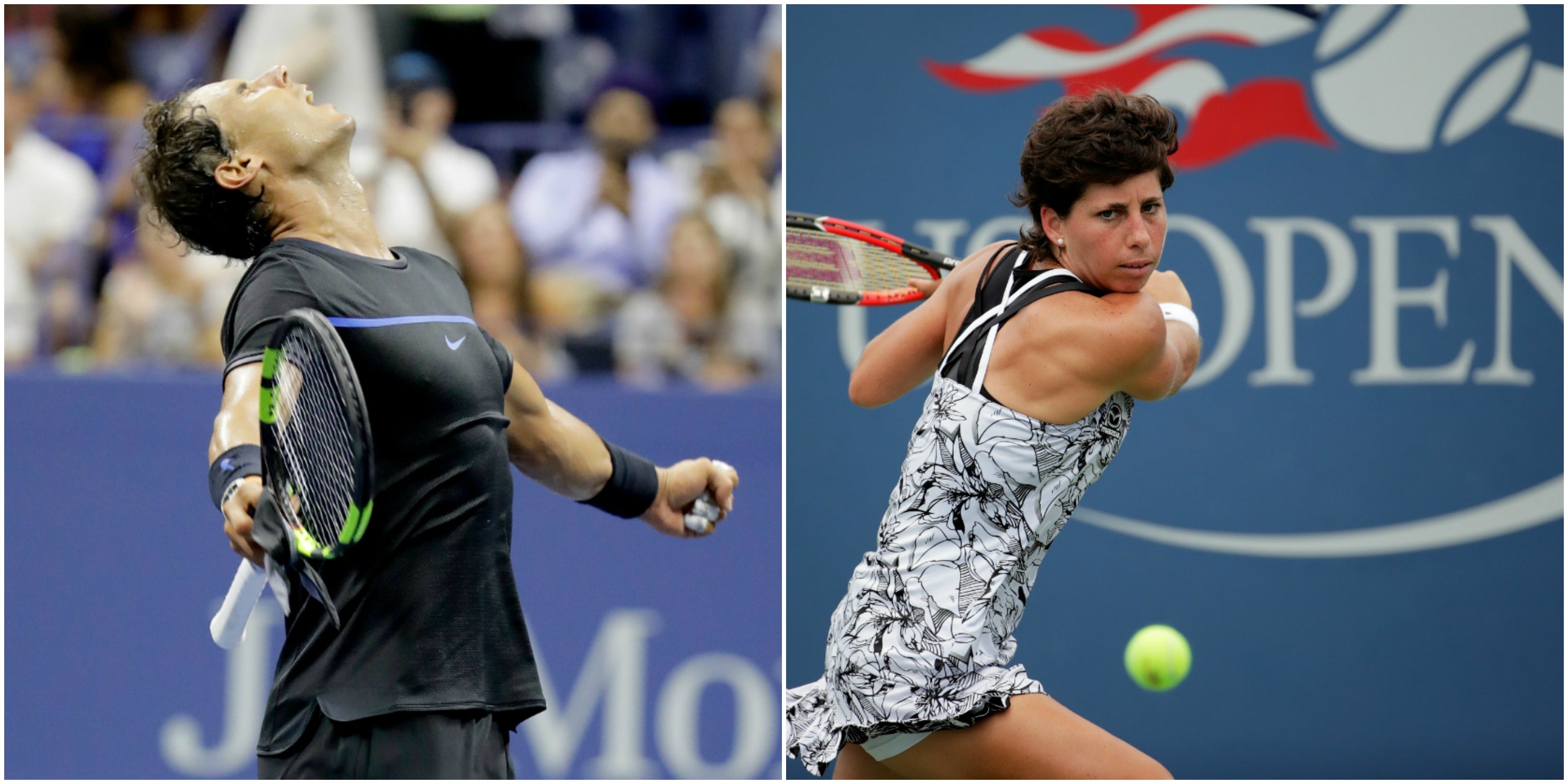 Rafa Nadal y Carla Suárez, únicos supervivientes españoles en el US Open tras una semana Rafa Nadal y Carla Suárez, únicos supervivientes españoles en el US Open tras una semana