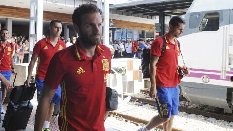 Mata con la selecci&oacute;n espa&ntilde;ola.