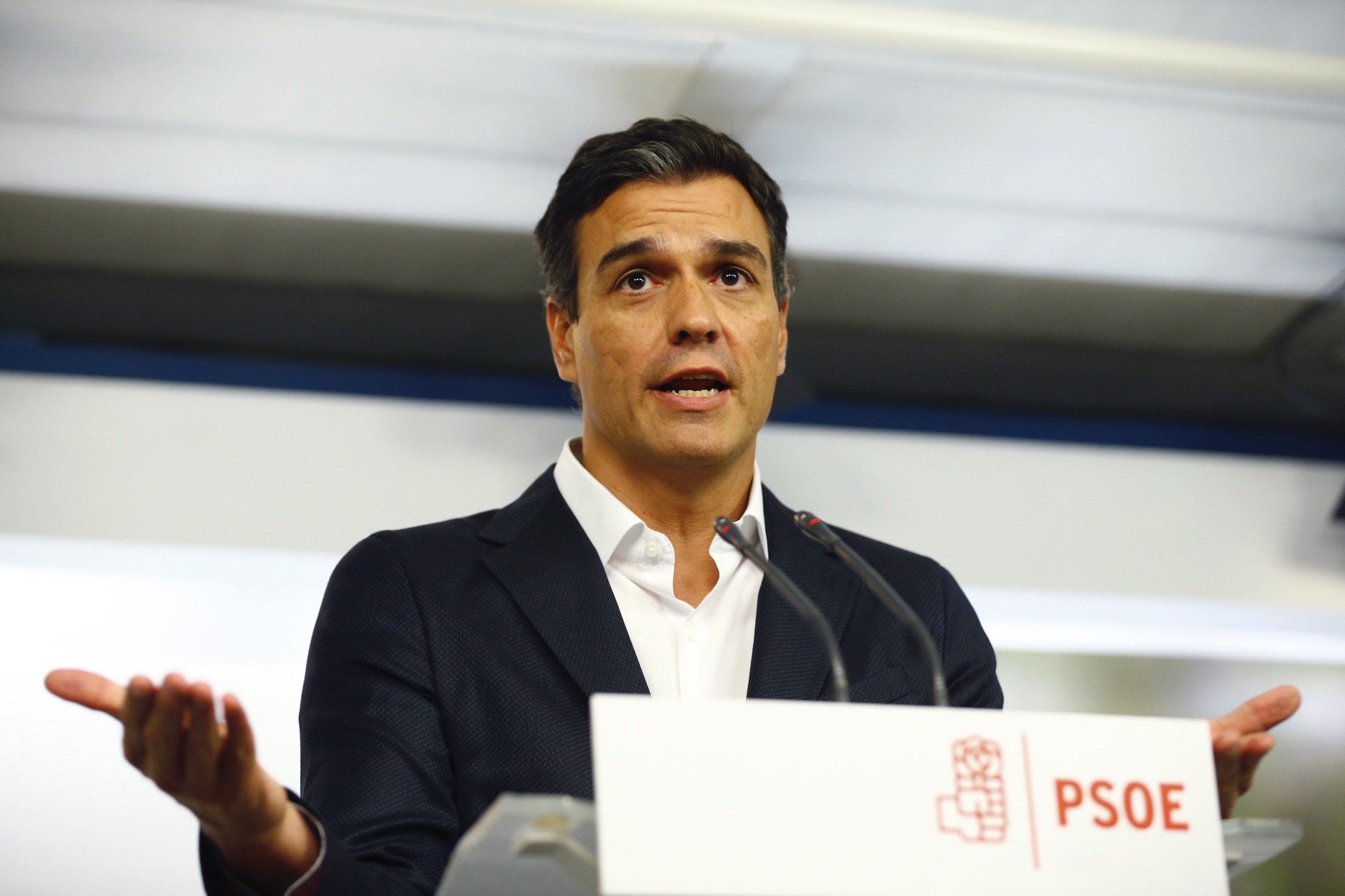 Pedro Sánchez aclarará "antes de fin de mes" si se presenta o no a las primarias Pedro Sánchez aclarará "antes de fin de mes" si se presenta o no a las primarias
