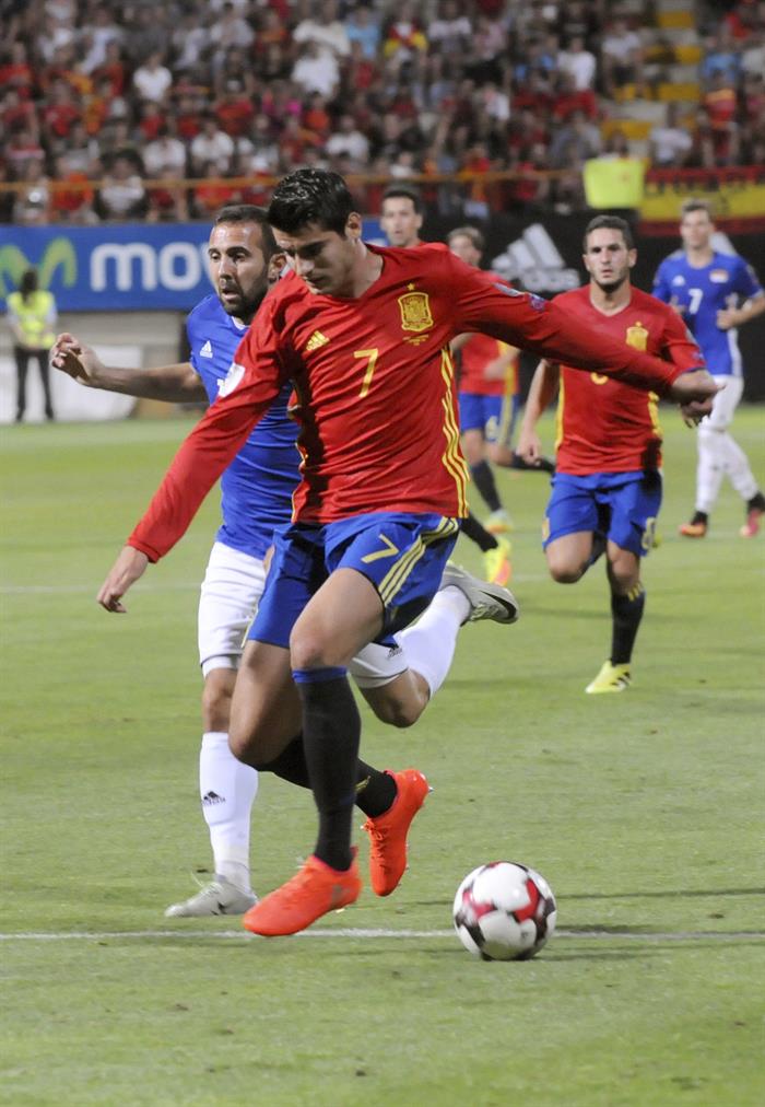 Álvaro Morata: "Estamos muy contentos porque hay equipo para creer" Álvaro Morata: "Estamos muy contentos porque hay equipo para creer"