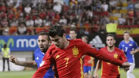 El delantero del Madrid, Álvaro Morata. El delantero del Madrid, Álvaro Morata.
