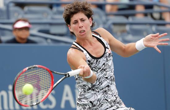 Carla Suárez cae en octavos de final del Abierto de EEUU ante Simona Halep Carla Suárez cae en octavos de final del Abierto de EEUU ante Simona Halep