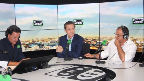 Jos&eacute; Ram&oacute;n de la Morena, Jorge Valdano y Roberto G&oacute;mez