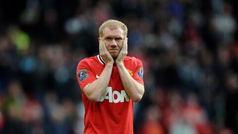 Paul Scholes en su etapa de jugador en el United.