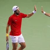 Feliciano López y Marc López en el US Open Feliciano López y Marc López en el US Open
