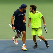 Feliciano López junto a Marc López en el Abierto de Estados Unidos Feliciano López junto a Marc López en el Abierto de Estados Unidos