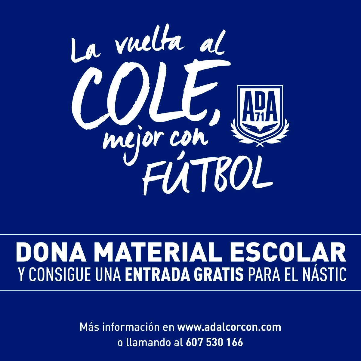 El Alcorcón cambiará entradas de fútbol por material escolar El Alcorcón cambiará entradas de fútbol por material escolar