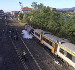 Accidente de tren en O Porriño Accidente de tren en O Porriño