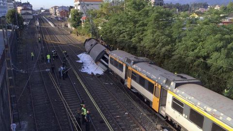 Accidente de tren en O Porri&ntilde;o