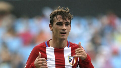Griezmann celebra un gol con el Atl&eacute;tico