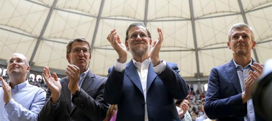Mariano Rajoy junto a Alberto Núñez Feijóo en Galicia Mariano Rajoy junto a Alberto Núñez Feijóo en Galicia