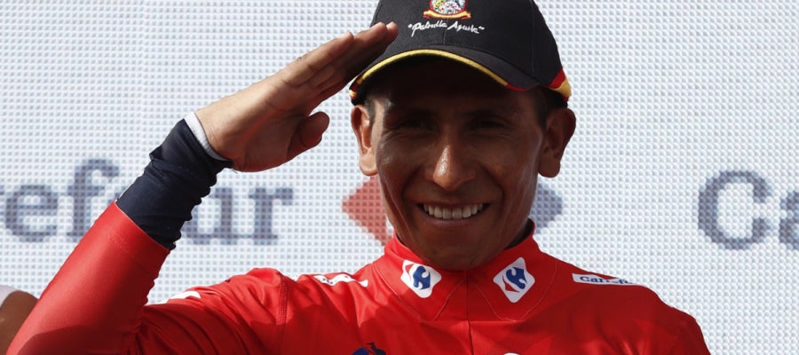 Quintana luce el rojo en la Vuelta Quintana luce el rojo en la Vuelta