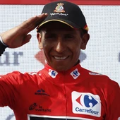 Quintana luce el rojo en la Vuelta Quintana luce el rojo en la Vuelta