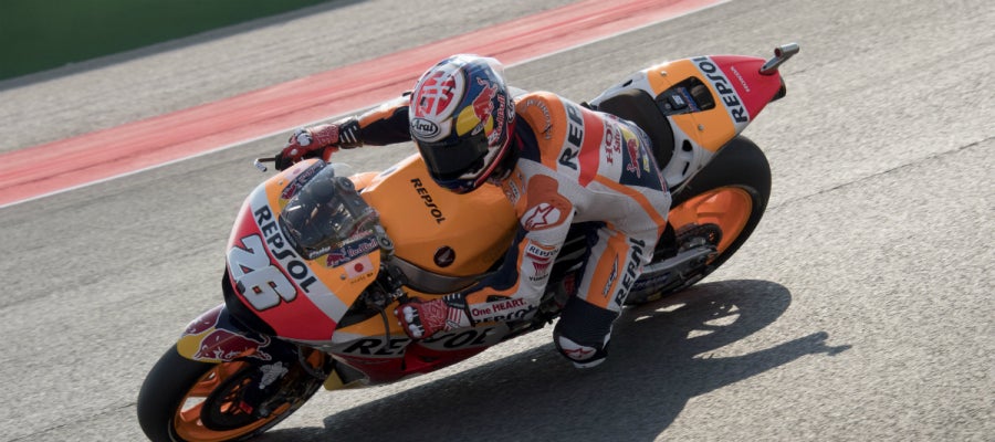 Dani Pedrosa rueda en San Marino Dani Pedrosa rueda en San Marino
