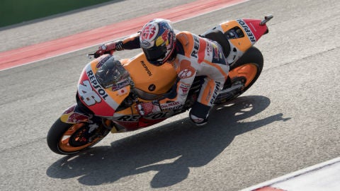 Dani Pedrosa rueda en San Marino