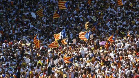 Marcha independentista en la Diada 2016