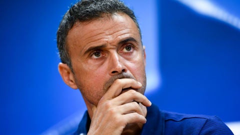 Luis Enrique, en rueda de prensa