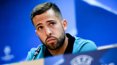 Jordi Alba, en rueda de prensa Jordi Alba, en rueda de prensa