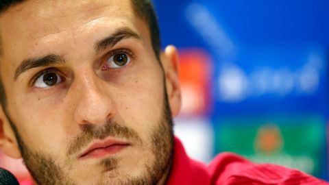 Koke, en rueda de prensa