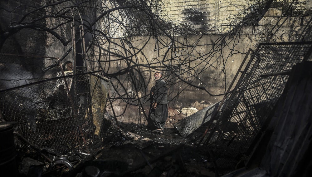 Imagen de escombros en Damasco