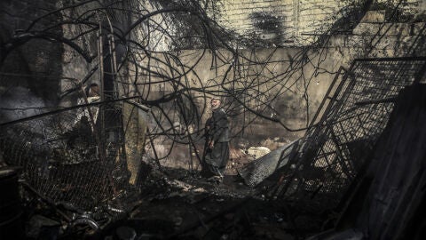 Imagen de escombros en Damasco