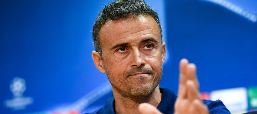 Luis Enrique en rueda de prensa Luis Enrique en rueda de prensa