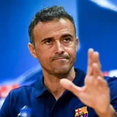 Luis Enrique en rueda de prensa Luis Enrique en rueda de prensa