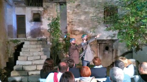 Moment de l'actuaci&oacute; a Vilafranca