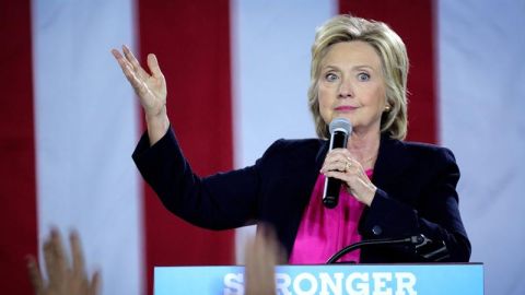 La candidata a la presidencia de EEUU por el partido Dem&oacute;crata Hillary Clinton