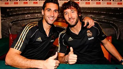 Esteban Granero y Álvaro Arbeloa. Esteban Granero y Álvaro Arbeloa.
