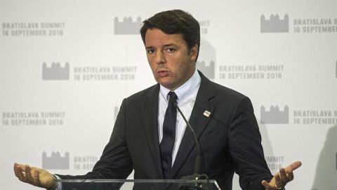 El primer ministro italiano, Matteo Renzi
