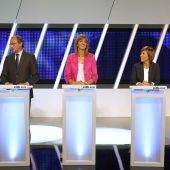 Candidatos a las elecciones vascas durante un debate electoral