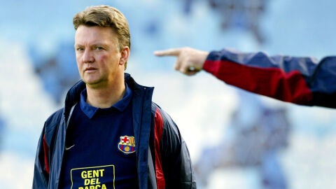 Louis van Gaal, durante su etapa como entrenador del FC Barcelona