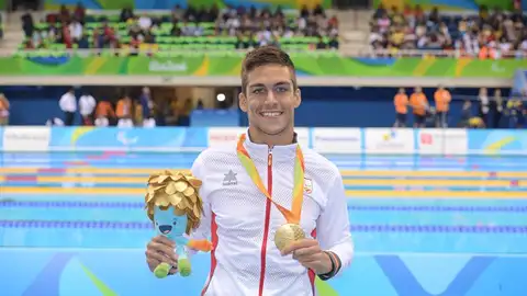 El nadador español y ganador de oro, Israel Oliver El nadador español y ganador de oro, Israel Oliver